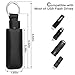 CaSZLUTION Microfiber Leather USB Flash Drive Case - Anti Lost USB Flash Drive Holder Protective Cover with Keychain, Small Portable Storage Carrying Case for USB Flash Drive (1PC, Black)