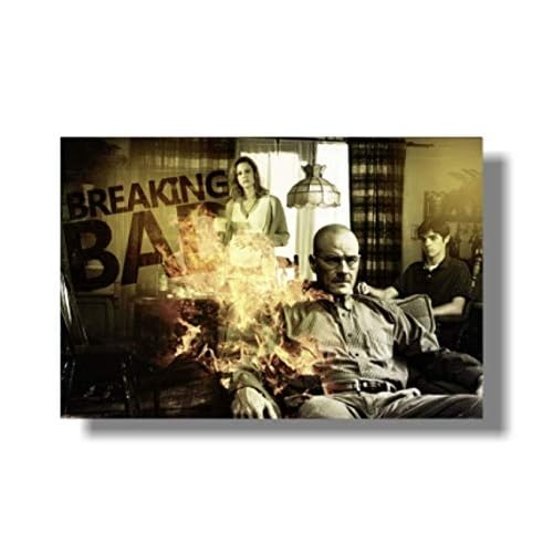 JCYMC Película Breaking Bad Guapo Bryan Cranston Póster Cuadros De Pared para Sala De Estar Tr72Wz 40X60Cm Sin Marco