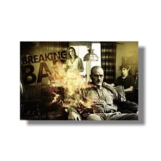 JCYMC Película Breaking Bad Guapo Bryan Cranston Póster Cuadros De Pared para Sala De Estar Tr72Wz 40X60Cm Sin Marco