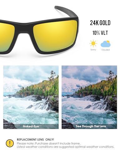 Image of BLAZERBUCK Anti-salt Polarized Replacement Lenses for Oakley Double Edge OO9380 Sunglass