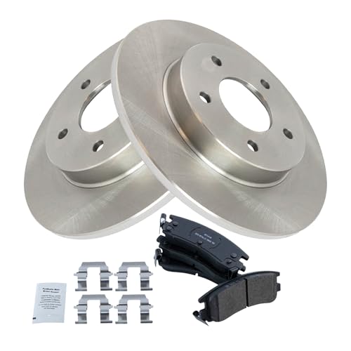 Image of TRQ Rear Brake Pad & Rotor Kit Semi-Metallic