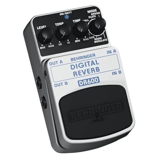Behringer DR600 Digital Stereo Reverb Pedal with 6 Studio-Quality Effects, Dual Output Jacks, Durable Design and Intuitive Controls for Guitarists and Home Recording | Ya disponible en tu tienda friki favorita! En mundofriki.es! Behringer DR600 Digital Stereo Reverb Pedal with 6 Studio-Quality Effects, Dual Output Jacks, Durable Design and Intuitive Controls for Guitarists and Home Recording | Ya disponible en tu tienda friki favorita! En mundofriki.es!