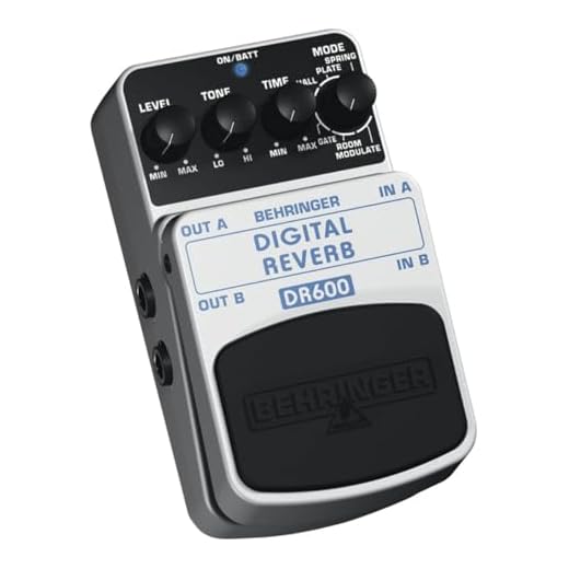 Behringer DR600 DIGITAL REVERB Digital Stereo Reverb Effects Pedal