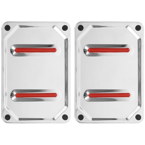 Mikinona 2 Pezzi Pad di isolamento del ferro portaferro in acciaio PASSO INSULATIVO CALORE tampone di tavola da stiro protezione da stiro resistente al calore piastra portaferro Silver