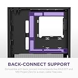 NZXT H3 Flow – Micro-ATX PC Case – Optimized Airflow – Includes 1 x 120mm Rear Fan – Supports Full-Sized GPUs – Fits 280mm Front, 240mm Top Radiator – Back-Connect Motherboard – Black - Image 7