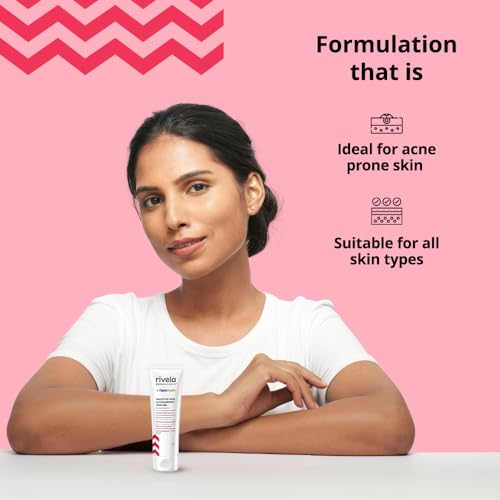 Image of Rivela Dermascience Anti-Acne Gel By Cipla | For Active Acne, Oil Control, Smooth and Supple Skin | With Salicylic Acid & Hyaluronic Acid | 30 ml