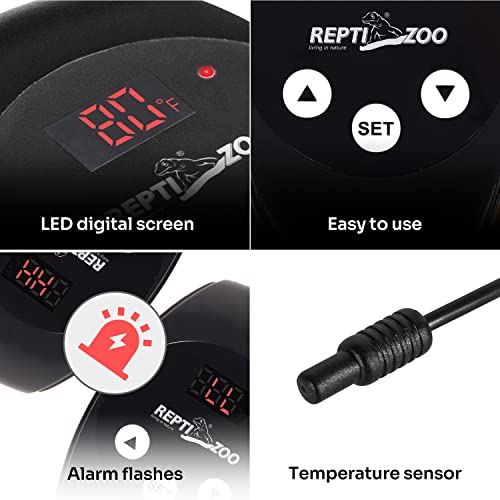 Reptizoo Reptile Dimming Thermostat Heat Lamp Temperature Controller With Led Digital Screen thumb #3