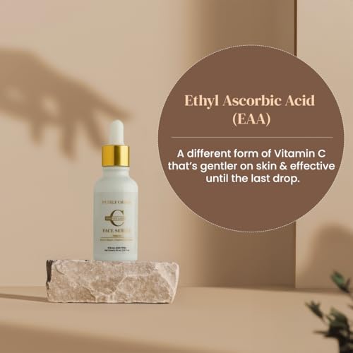 Image of 10% Vitamin C Face Serum with 3-O Ethyl ascorbic acid | Anti ageing & Skin Brightening properties | Suitable for all skin types | 30ml