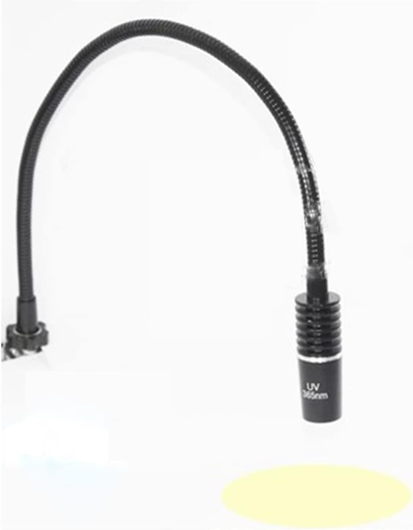 Microscope Accessories Kit Single Lamp 3W 6400K LED Gooseneck Light Accessory for Industry Stereo Microscope Microscope Slides(UV 395nm)