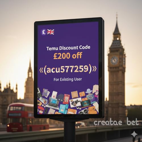 『UK Temu Discount Code &pound;200 off [acu577259] For Existing User』のカバーアート