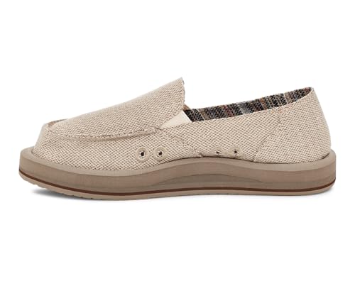 Image of Sanuk Womens Donna Soft Top Hemp Loafers | Womens Shoes | Slip On Shoes for Women | Women's Slip-on Loafers | Memory Foam Footbed