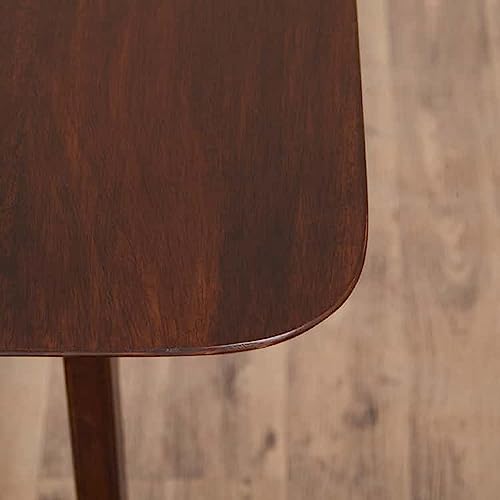Image of Laos End Table for Living Room and Bedroom: Premium Rectangular Side Table with Brown Finish and Mango Wood for Home and Kitchen Ideal for Home Decor
