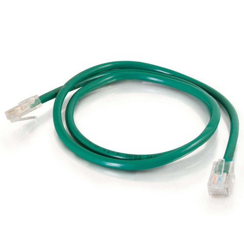 Image of C2G 00944 Cat5e Cable - Non-Booted Unshielded Ethernet Network Patch Cable, Green (6 Inches)