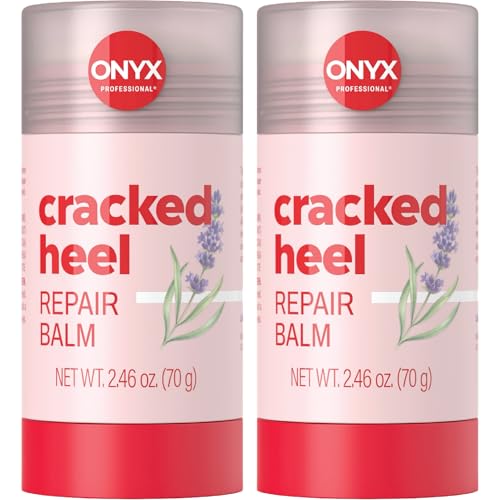 Onyx Professional Cracked Heel Repair Balm Stick for Dry Cracked Feet Treatment Lavender Scent 2 pack - Moisturizing Foot Balm Rolls On Cracked Heel Treatment