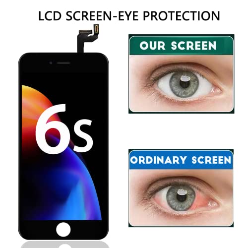 for iPhone 6S Screen Replacement Black,LCD Touch Digitizer with Repair Tools for A1633, A1688, A1700.with Waterproof Seal+Repair Tools+Screen Protector (Black)
