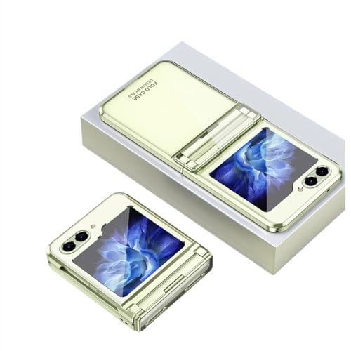 Coque Samsung Z Flip 5 ENILSA verte avec protection écran et charnière