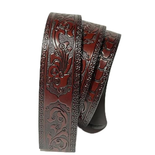 Men's Genuine Leather Ratchet Belt Strap Only 1 3/8