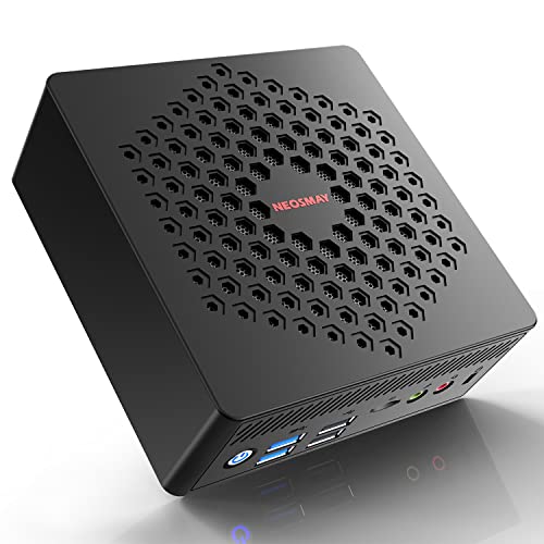 Neosmay Fanless Barebone Mini Pc Windows 11 Pro Computers With Intel 11Th Gen N6005 Quad Core Max 3.3Ghz, Dual Sodimm / 4K Uhd / 6Usb Ports+Hdmi+Dp+Vga/Wifi Ax / Bt5.0 Mini Computers(N6005 Barebone) #TOP19