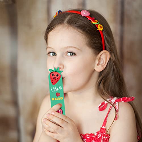 50 Pcs Scratch And Sniff Fruit Scented Bookmarks Classroom Bookmarks Kids Bookmarks Fun Bookmarks For School Students Girl Boys, 10 Styles #TOP1
