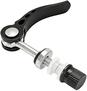 Black Bicycle Quick Release Clamp,Bicycle Parts,Folding Saddle Seat Post for Folding Bike, Mountain Bike Cam Lever Bolt, Convenient to Take, Seats and Saddles, Bike Seat Clamps, 5.0mm x 2.36 inches