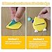Silicone Case for Tamagotchi Paradise Accessories - 2Pcs Screen Protector with Soft Stand Up Cover Carrying Lanyard and Knob Cover for Tamagotchi Paradise Sleeve Toy (Yellow)