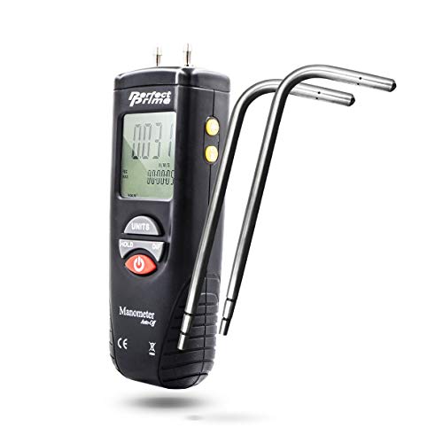 PerfectPrime AR1890P2, Digital Air Pressure Manometer to Measure Gauge & Differential Pressure ±13.79kPa