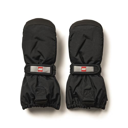 Kabooki LEGO® Wear Unisex Kinder Lwatlin - Lego Tec Play F ustlinge, 995 Black, 134-140 EU