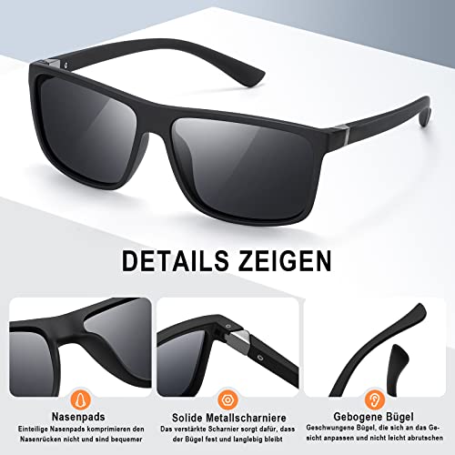 Polarisierte Sonnenbrille Suoso für Herren und Damen mit UV400 Schutz