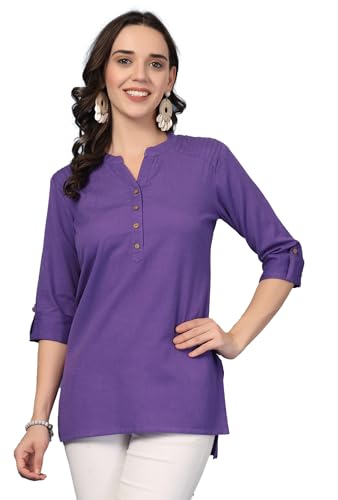 Image of Pistaa's Women's Cotton Relaxed Fit Short Kurti