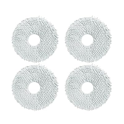 FBUGZENQN 4/10pcs Mop Pads Cloths,Compatible for Xiaomi,Robot Vacuum X10 Plus,Robot Vacuum Cleaner Access Household Supplies Cleaning Tool Spare Part(4pcs)