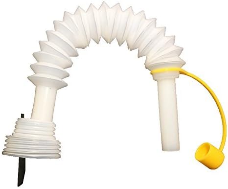 SHINESPOUT Oil Funnel Replacement for All Gallon and Quart Bottles - Patented Vented Bottle for an Spill Free Easy Pour - 6 inches to 10 inches Extendable and Flexible Neck for Hard Angles