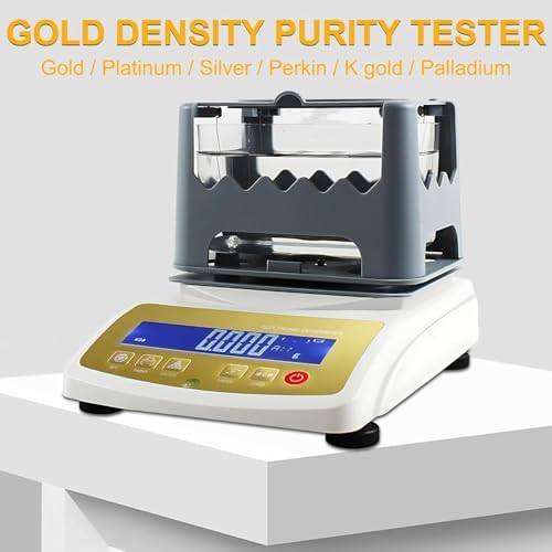 Digital Purity Tester & Demeter Kit - Accurate 0.0g/cm³ Measurement, LCD Display, 600k+ Printer - Ideal for Jewelers, Investors & Enthusiasts in Precious Metals