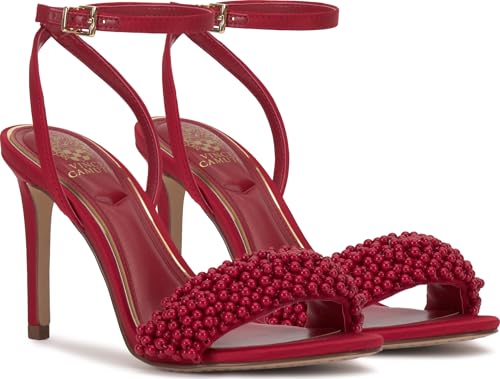 Image of Vince Camuto Arleem Beaded Band Ankle Strap High Heel Sandals