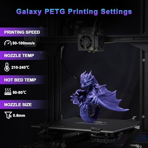 Image of YOUSU 3D Printer Filament Galaxy PETG Filament 1.75mm + /- 0.02mm,Glow in The Dark Laser Chameleon Series 3D Printing Filament Bundle,Multi Color Filament 250g X 4 Color Pack