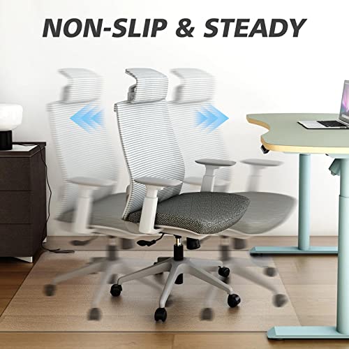 image for Sycoodeal Clear PVC Desk Chair Mat 1/12 Inch Thick Heavy Duty Floor Pr