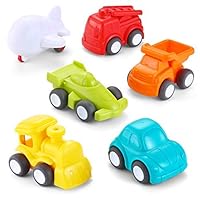 Algopix Similar Product 11 - JOYIN 6 Pack Toddler Car Toys Push Go