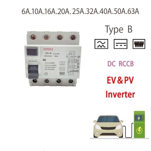 Chargeur RCCB type B pour sécuriser les bornes contre fuite CC 6mA - 2