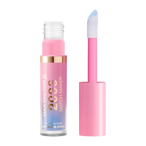 Max Factor 2000 Calorie Match Maker, pH-reaktiver Lipgloss mit langanhaltender, feuchtigkeitsspendender Formel, Fb. 020 Plot Twist, 4,4ml