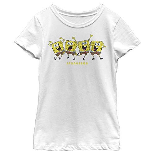 T-shirt Bob l'Éponge fille Nickelodeon manches courtes top Spongebob
