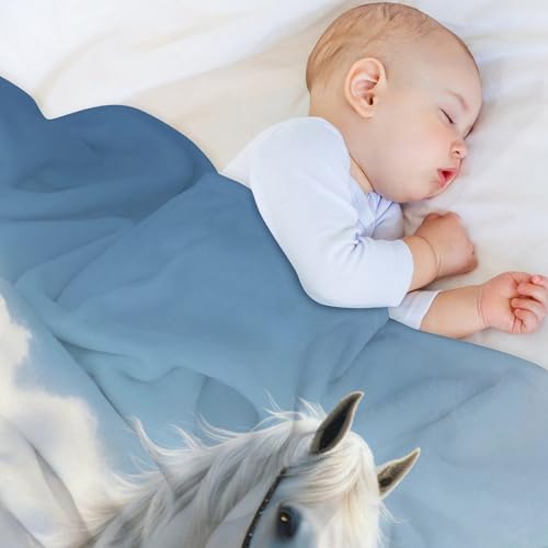 Manta de franela de caballo el regalo útil para amantes de los animales en el hogar 4