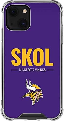 Skinit Clear Phone Case Compatible with iPhone 13 Mini - Officially Licensed NFL Minnesota Vikings Team Motto Design