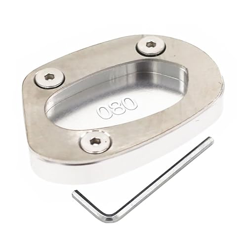 MHTGD Fuß-Verbreiterung Ständer Platte Für Tr&iumph Speed Twin 1200 2019-2020 Motorrad Kickstand Fuß Seitenständer Verlängerung Pad Stützplatte Fußplattenpolster