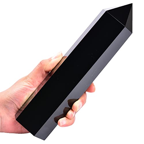 MOGEMT Large Black Obsidian Crystal...