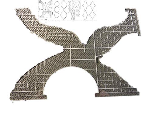 NgoSew Quilting Template Ruler 3mm Thick Spinning Wheel Swags Low Shank Machine Ruler Foot