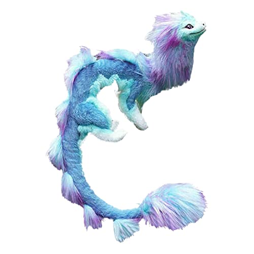 Generisch 60 cm Der letzte Drache aus Plüsch, Drachenplüsch, handgefertigtes Plüschspielzeug, Dekorationsgeschenk für Zuhause, Plüschspielzeug für Erwachsene und Kinder (Lila Sisu)