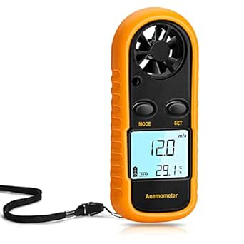 Handheld Digital Anemometer Wind Speed Meter with LCD Display