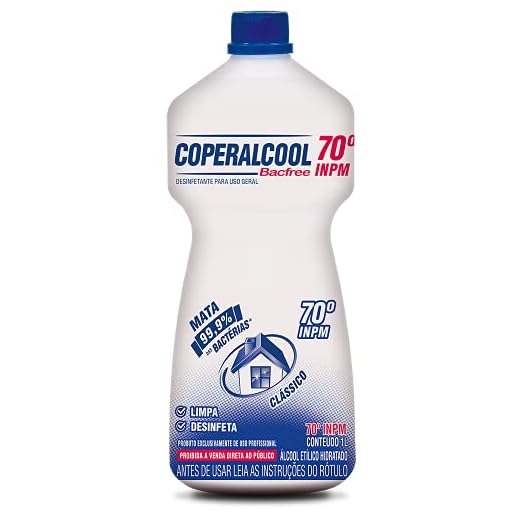 Coperalcool Bacfree 70°INPM Tradicional 1L, Coperalcool