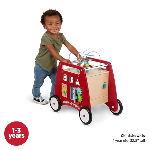 Image of Radio Flyer Deluxe Push & Play Cube Walker, Walker Toy for Ages 1-3