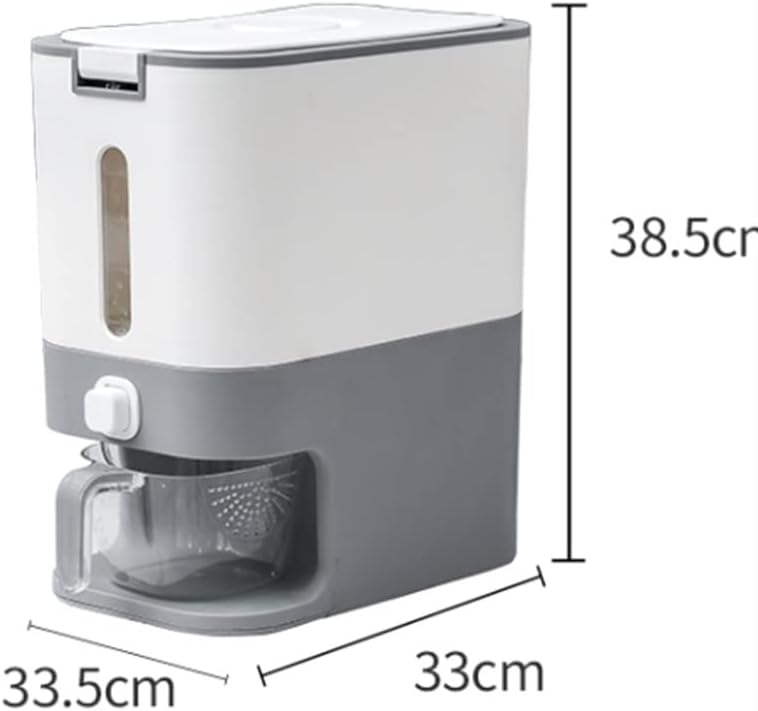 Grain Rice Storage Container Household Plastic Barrel Multi-functional Tank(Blue)