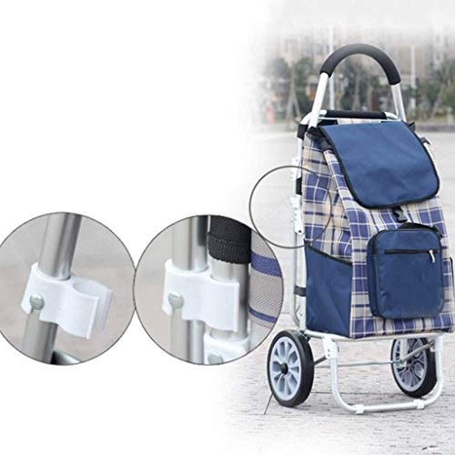 WLKINF Tote wiederverwendbare Einkaufstasche, faltbar, Einkaufstrolley, leicht, faltbar, Schwarz – Bild 6